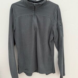 Gray Quarter-Zip Pullover